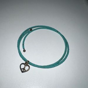 Blue heart bracelet